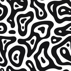 Abstract exotic fashion seamless pattern. Ethnic african natural wild background texture. Boho batic tie dye craft ornament. Seamless design for tile, print, swimwear. Vector background wallpaper. 