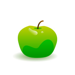 Green apple vector illustration