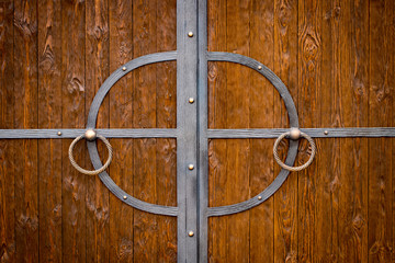 decorative parts of metal gates, elements of hand forging