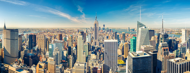 Plakat New York City Manhattan aerial view
