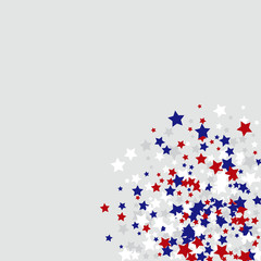 Stars confetti background. Celebration confetti decoration. Rich VIP premium design