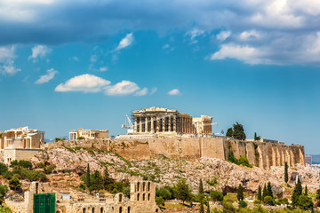 Parthenon, Acropolis of Athens, Greece at summer day
