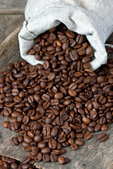 Roasted coffee beans