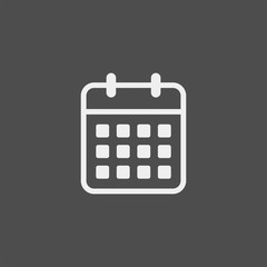 Calendar flat vector icon