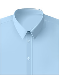 men's shirt blue color clean packed vector light blue
