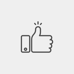 Obraz premium Super flat vector icon. Like flat vector icon. Approve flat vector icon. Yes flat vector icon 