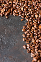 Natural background with coffee beans