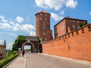 Obraz premium Krakow, Poland. Wawel historic royal castle and cathedral