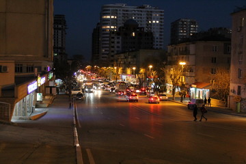 Fototapeta na wymiar Night in Baku