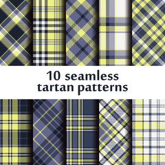 Set of seamless tartan pattern - 200813103