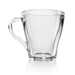 Transparent cup isolated