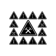 Tools icon. Flat vector icon set