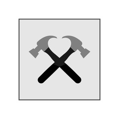 Hammer icon. Vector Illustration