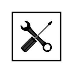 Screwdriver icon. Vector Illustration
