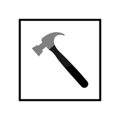 Hammer icon. Vector Illustration