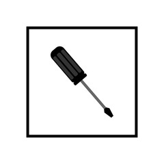 Screwdriver icon. Vector Illustration