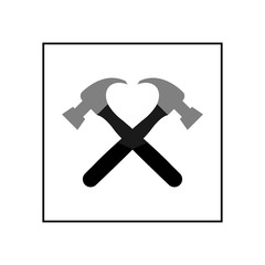 Fototapeta premium Hammer icon. Vector Illustration