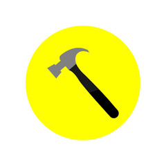 Hammer icon. Vector Illustration