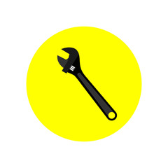 Wrench icon. Vector Illustration