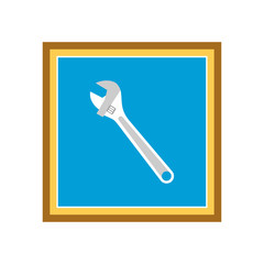 Wrench icon. Vector Illustration