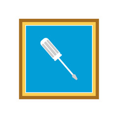 Screwdriver icon. Vector Illustration