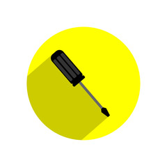 Screwdriver icon. Vector Illustration