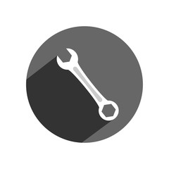 Wrench icon. Vector Illustration