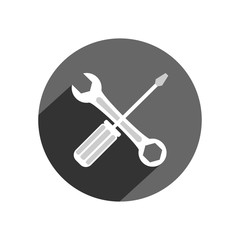 Screwdriver icon. Vector Illustration
