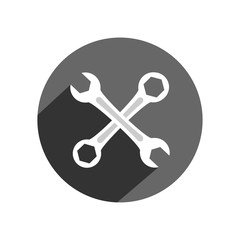 Wrench icon. Vector Illustration