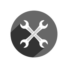 Wrench icon. Vector Illustration