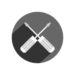 Screwdriver icon. Vector Illustration