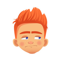 redhead boy character