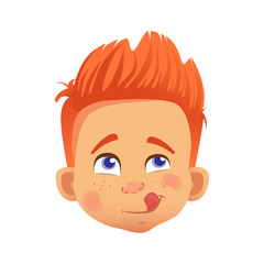 redhead boy character