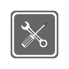 Screwdriver icon. Vector Illustration