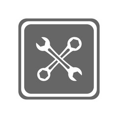 Wrench icon. Vector Illustration