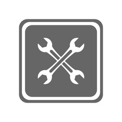 Wrench icon. Vector Illustration