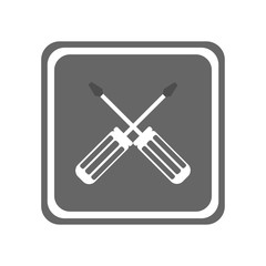 Screwdriver icon. Vector Illustration