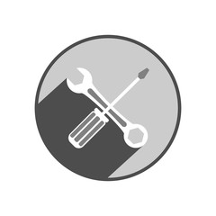 Screwdriver icon. Vector Illustration