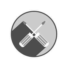 Screwdriver icon. Vector Illustration