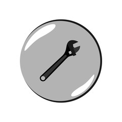 Wrench icon. Vector Illustration