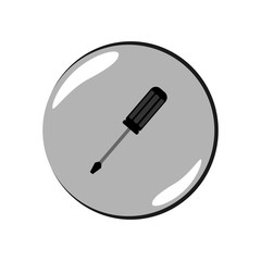 Screwdriver icon. Vector Illustration