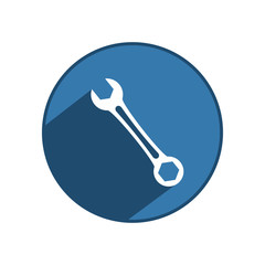 Wrench icon. Vector Illustration