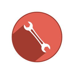 Wrench icon. Vector Illustration