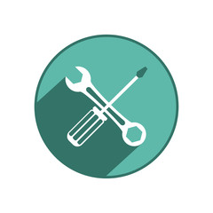 Screwdriver icon. Vector Illustration