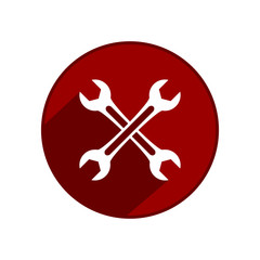 Wrench icon. Vector Illustration