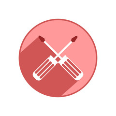 Screwdriver icon. Vector Illustration
