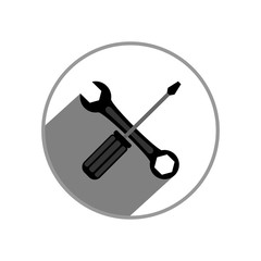 Screwdriver icon. Vector Illustration