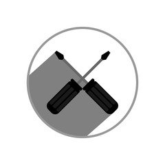 Screwdriver icon. Vector Illustration