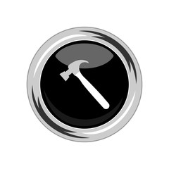 Hammer icon. Vector Illustration