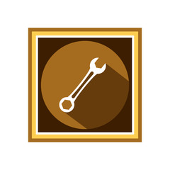 Wrench icon. Vector Illustration